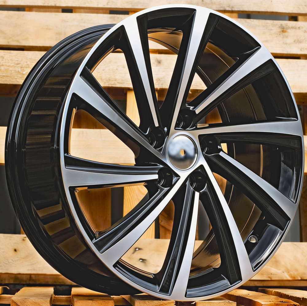 Diski R18 5x112 J8 ET45 RACINGLINE D2403 SKODA Black Polished