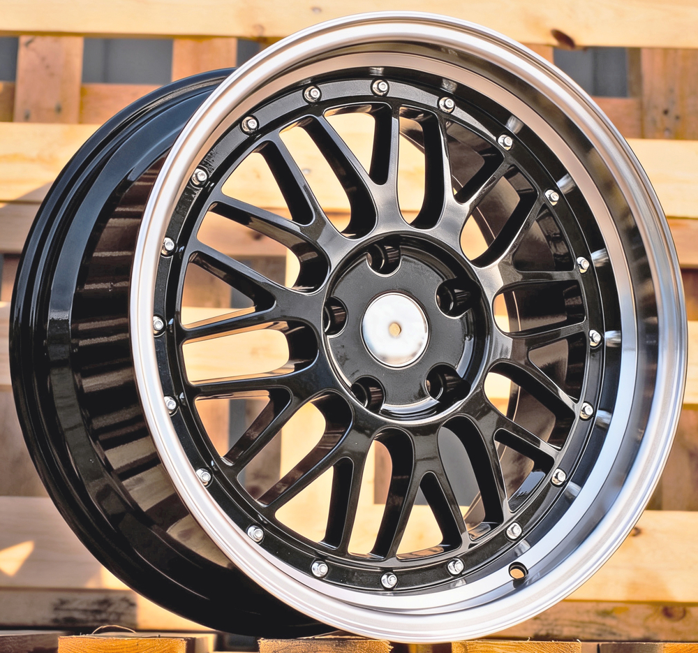 Diski R18 5x120 J9 ET35 RACINGLINE A1025 Black +Polished Lip (Rear+Front)