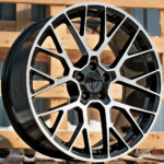 Diski R20 5×112 J9 ET26 RACINGLINE BK998 PORCHE Black Polished (Rear+Front)