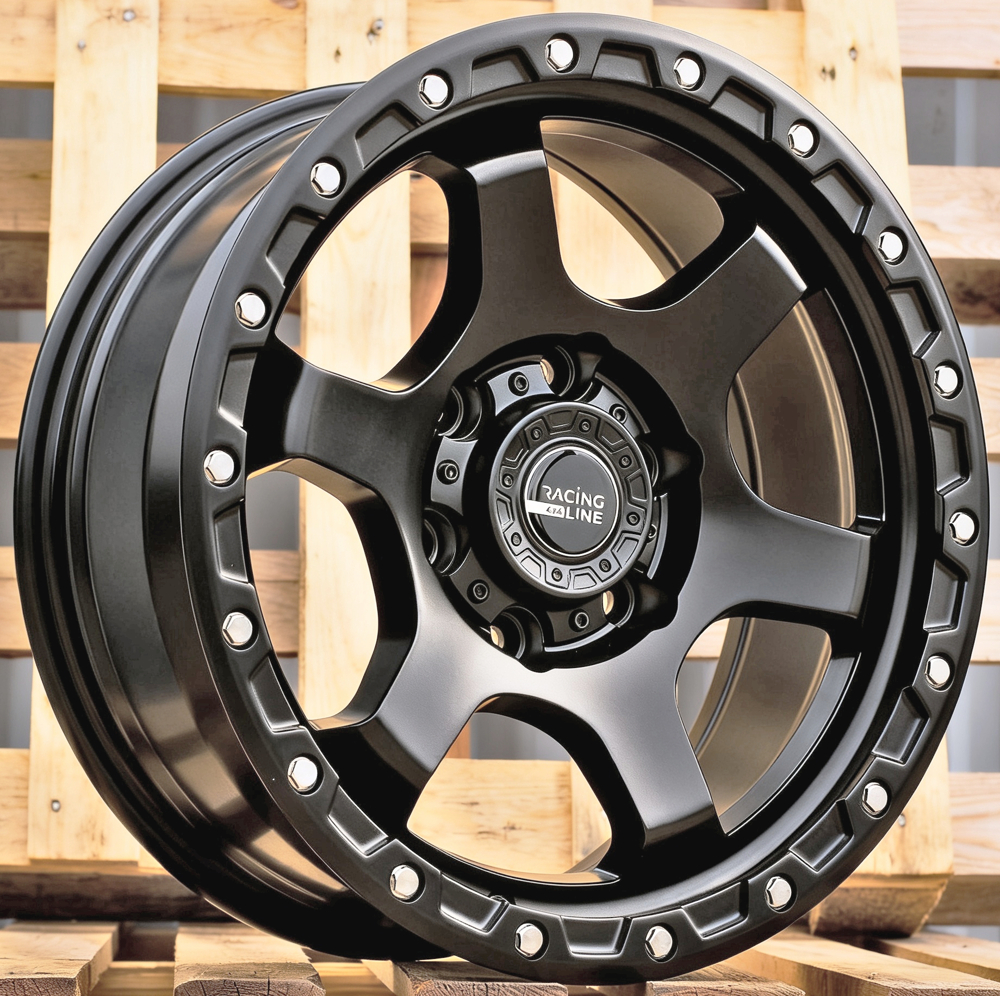 Diski R17 6x139.7 J8.5 ET10 RACINGLINE 3S240 4X4 Black Half Matt (Hybrid Forged)