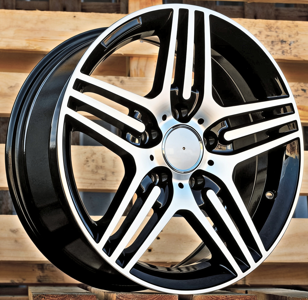 Diski R16 5x112 J7.5 ET35 RACINGLINE DW202 MERCEDES Black Polished