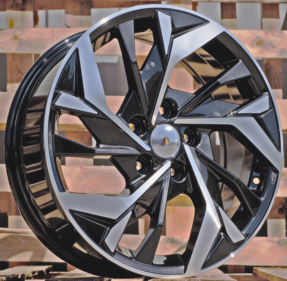 Diski R17 5x114.3 J7 ET43 RACINGLINE B1953 HYUNDAI Black Polished (Hybrid Forged)