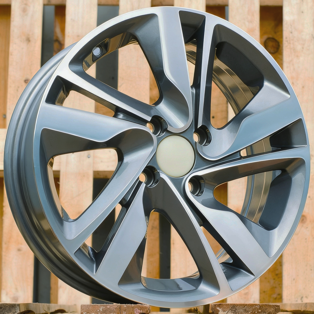 Diski R15 4x100 J6 ET46 RACINGLINE BK813 HYUNDAI Grey Polished