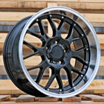Diski R18 5×120 J9 ET38 RACINGLINE BY773 BMW Black +Polished Lip (Rear+Front)