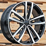 Diski R17 5×112 J7 ET45 RACINGLINE B5287 VW Black Polished
