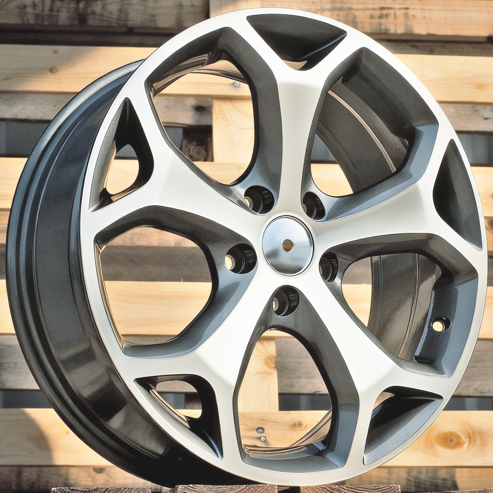 Diski R17 5x108 J7.5 ET50 RACINGLINE BK386 FORD Grey Polished