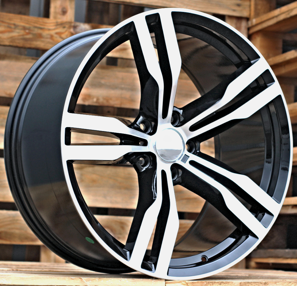 Diski R19 5x120 J8.5 ET25 RACINGLINE B5327 BMW Black Polished (Rear+Front)