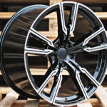 Diski R22 5×112 J9.5 ET37 RACINGLINE H5033 BMW Black Polished (Rear+Front) (Hybrid Forged)