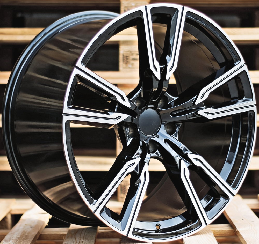 Diski R21 5x120 J10.5 ET40 RACINGLINE H5033 BMW Black Polished (Rear+Front)