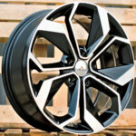 Diski R15 5×114.3 J6.5 ET45 RACINGLINE B5168 RENAULT Black Polished