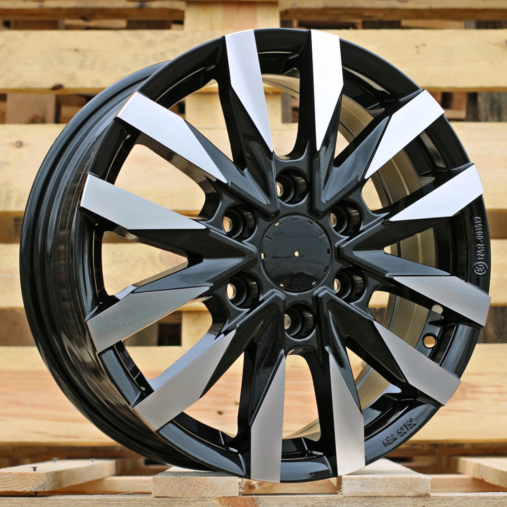 Diski R16 6x125 J6.5 ET55 IVECO B3023 Black Polished (Hybrid Forged)