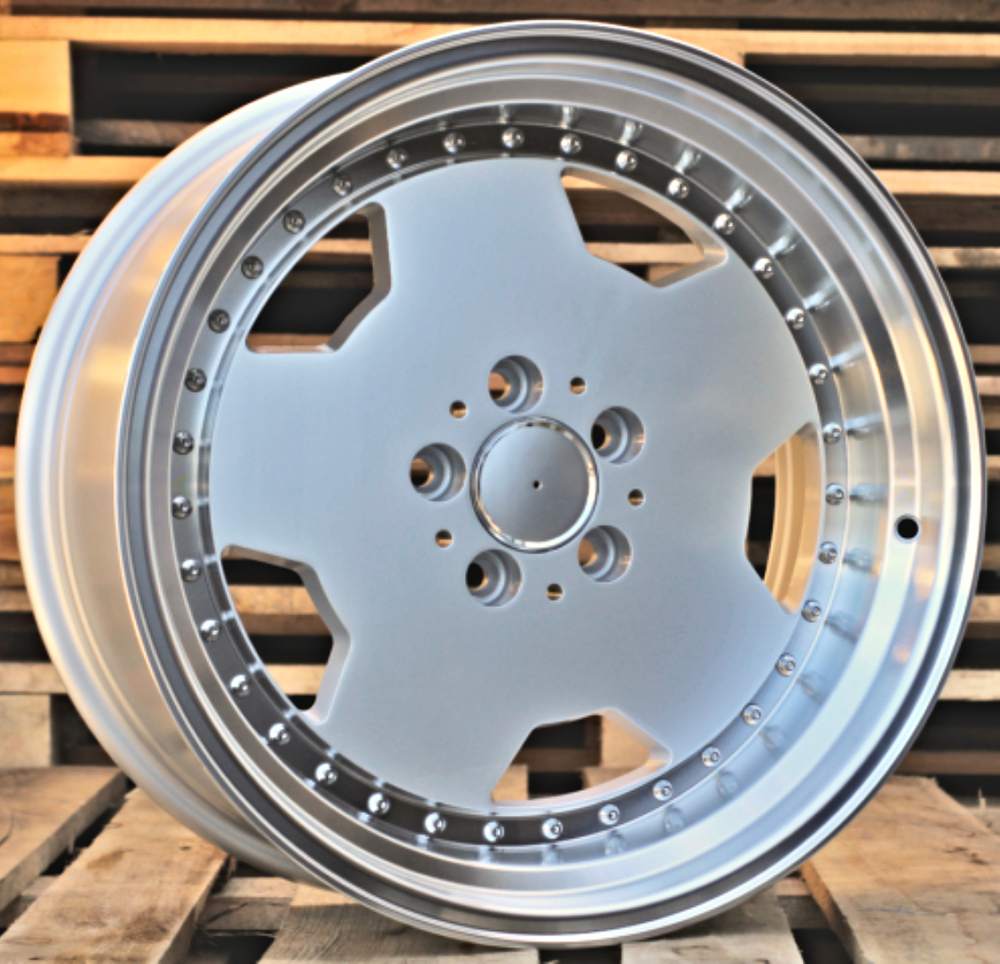 Diski R17 5x112 J9.5 ET25 RACINGLINE B5852 MERCEDES Silver +Polished Lip