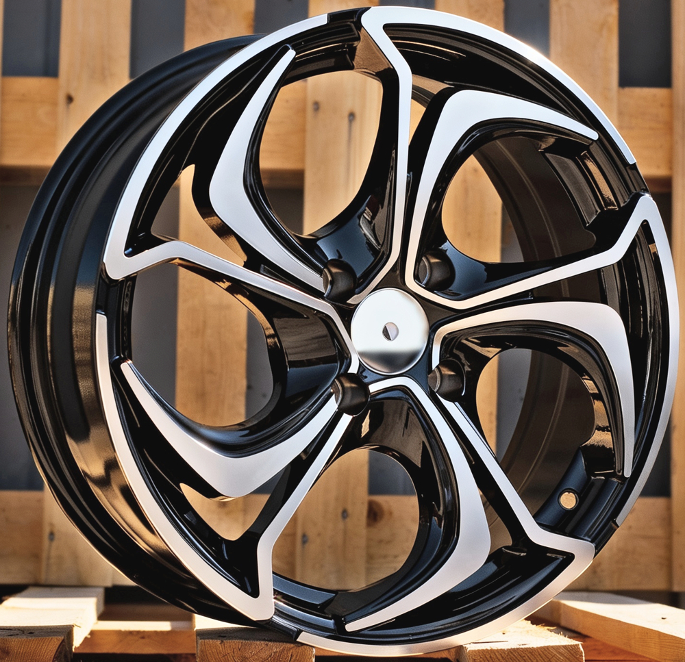 Diski R16 4x100 J6.5 ET40 RACINGLINE BY980 Black Polished