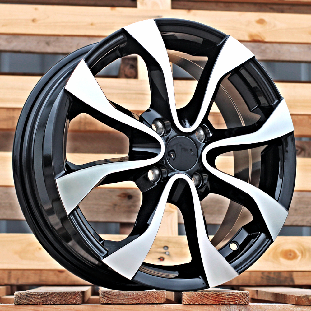 Diski R15 4x100 J6 ET50 RACINGLINE A415 NISSAN Black Polished