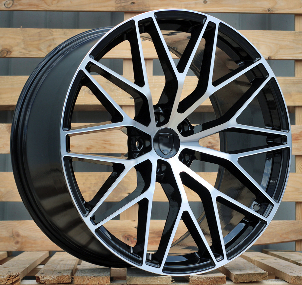 Diski R21 5x112 J9.5 ET26 RACINGLINE 3S1067 PORCHE Black Polished (Rear+Front) (Hybrid Forged)