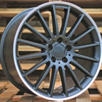 Diski R19 5×112 J9 ET54 RACINGLINE A1020 MERCEDES Black Half Matt +Polished Lip (Rear+Front)