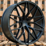 Diski R22 5×130 J10 ET48 RACINGLINE 3S1067 PORCHE Black Half Matt (Rear+Front) (Hybrid Forged)