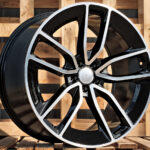 Diski R22 5×112 J10 ET46 RACINGLINE B5949 MERCEDES Black Polished (Rear+Front)