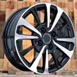 Diski R15 4×100 J6 ET40 RACINGLINE B1846 TOYOTA Black Polished