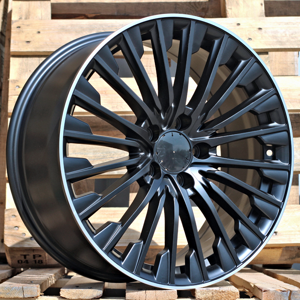 Diski R18 5x112 J8 ET43 RACINGLINE FBX132 MERCEDES Black Half Matt +Polished Lip (Hybrid Forged)