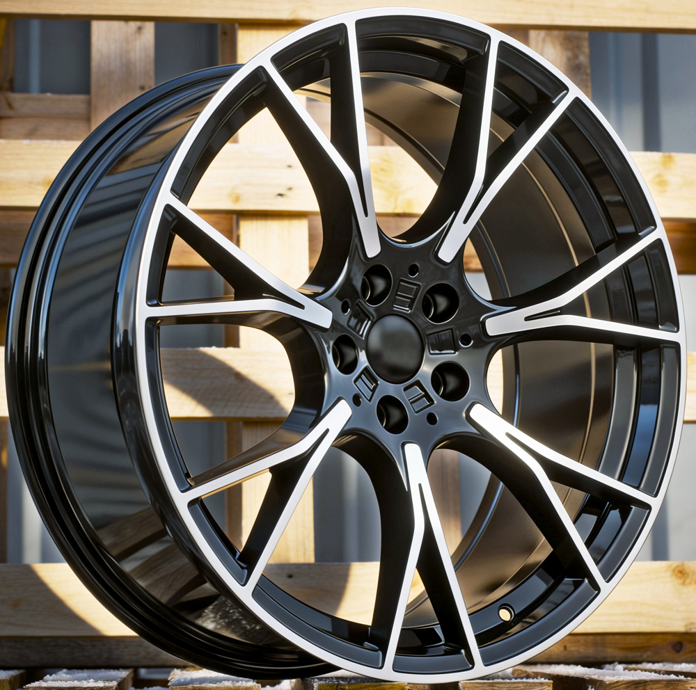 Diski R20 5x112 J8.5 ET26 RACINGLINE B1617 BMW Black Polished
