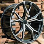 Diski R22 5×112 J9.5 ET37 RACINGLINE B5498 BMW Black Polished (Rear+Front)