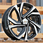 Diski R17 4×100 J7 ET44 RACINGLINE B5762 RENAULT Black Polished
