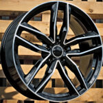 Diski R16 5×112 J7 ET39 RACINGLINE BK690 AUDI Black Polished