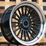 Diski R18 5×120 J8.5 ET20 RACINGLINE B1803 BMW Black +Polished Lip (Rear+Front)