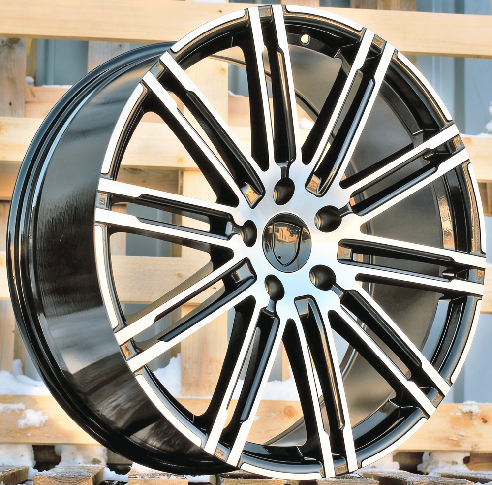 Diski R21 5x112 J9 ET26 RACINGLINE B1026 PORCHE Black Polished (Rear+Front)