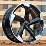Diski R17 5×112 J7.5 ET40 RACINGLINE H3388F AUDI Black Polished (Hybrid Forged)