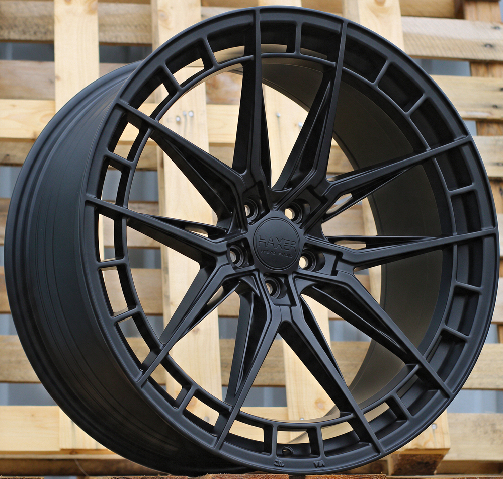 Diski R21 5x112 J9 ET30 HAXER HX046F Black Half Matt (Rear+Front) (Hybrid Forged)
