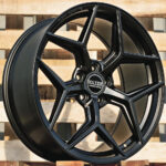 Diski R19 5×112 J8.5 ET40 HAXER HX04F Black Half Matt (Rear+Front) (Hybrid Forged)