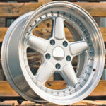 Diski R17 4×100 J7.5 ET30 RACINGLINE 7961F Silver +Polished Lip