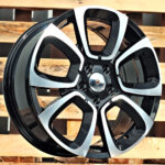 Diski R17 4×108 J7 ET25 RACINGLINE B5850 CITROEN Black Polished