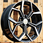Diski R17 5×100 J7.5 ET45 RACINGLINE B5952 VW Black Polished