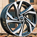 Diski R15 5×112 J6 ET45 RACINGLINE B5762 Black Polished