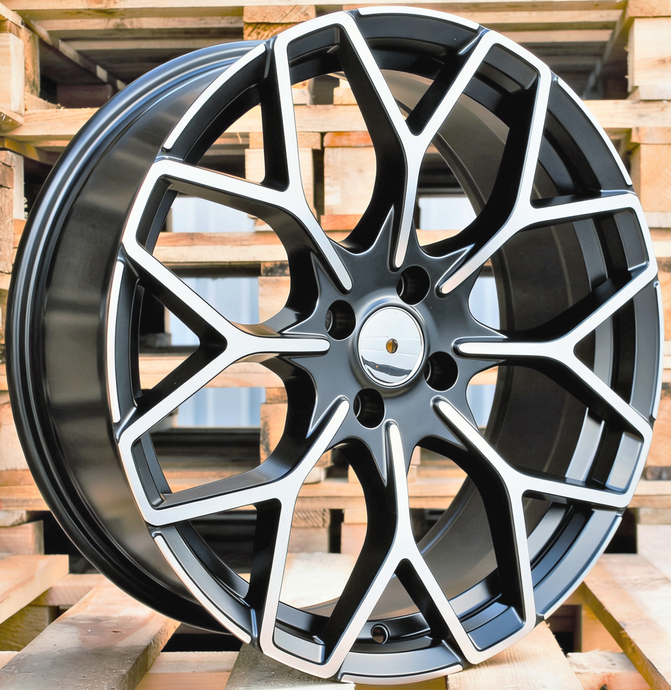 Diski R16 3x112 J5.5 ET30 RACINGLINE B1449 SMART Black Polished Half Matt (Rear+Front)