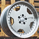 Diski R18 5×112 J9 ET30 RACINGLINE B5852 MERCEDES Silver +Polished Lip (Hybrid Forged)