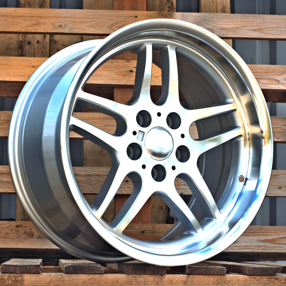 Diski R18 5x120 J8 ET20 RACINGLINE A5913 BMW Silver +Polished Lip (Rear+Front) (Hybrid Forged)