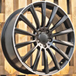 Diski R19 5×112 J9.5 ET38 RACINGLINE B1048 MERCEDES Black Half Matt +Polished Lip