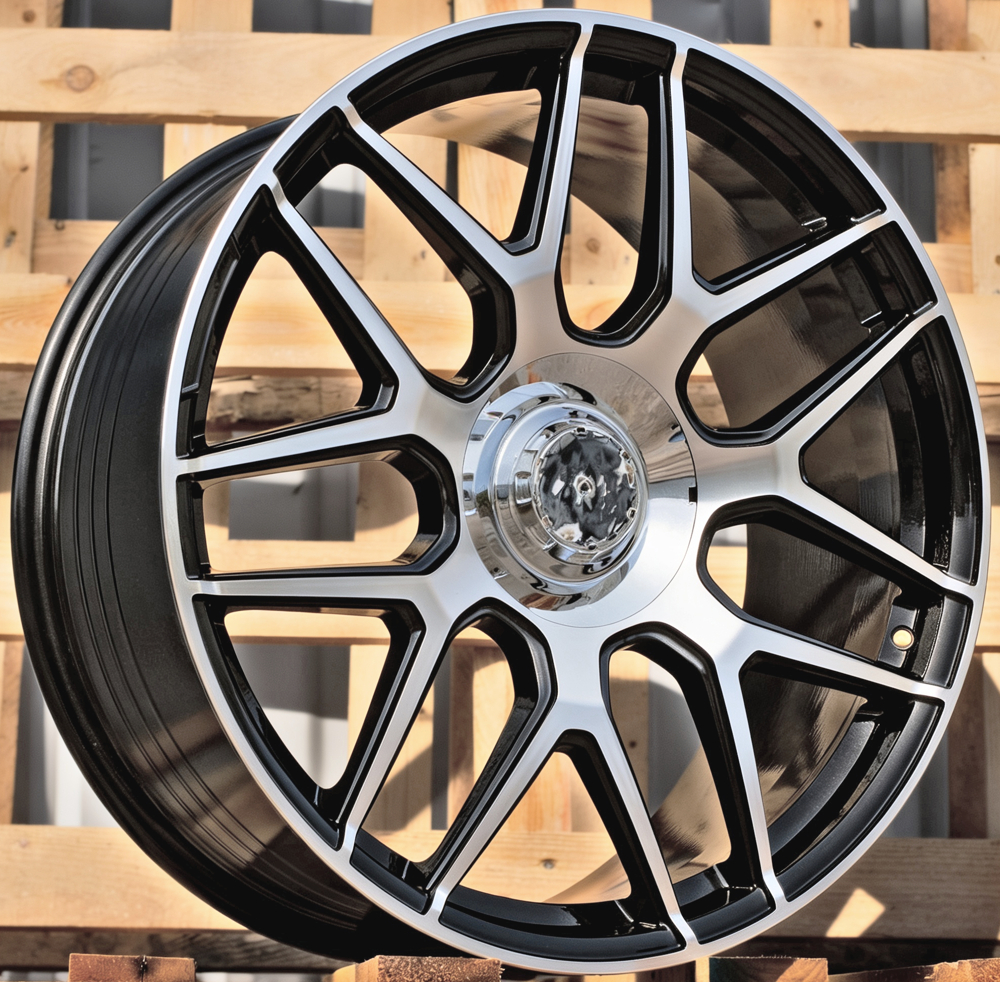 Diski R22 5x130 J10 ET36 RACINGLINE B5318 MERCEDES Black Polished (Hybrid Forged)