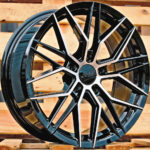 Diski R17 5×108 J7.5 ET40 HAXER HX035 Black Polished (Hybrid Forged)