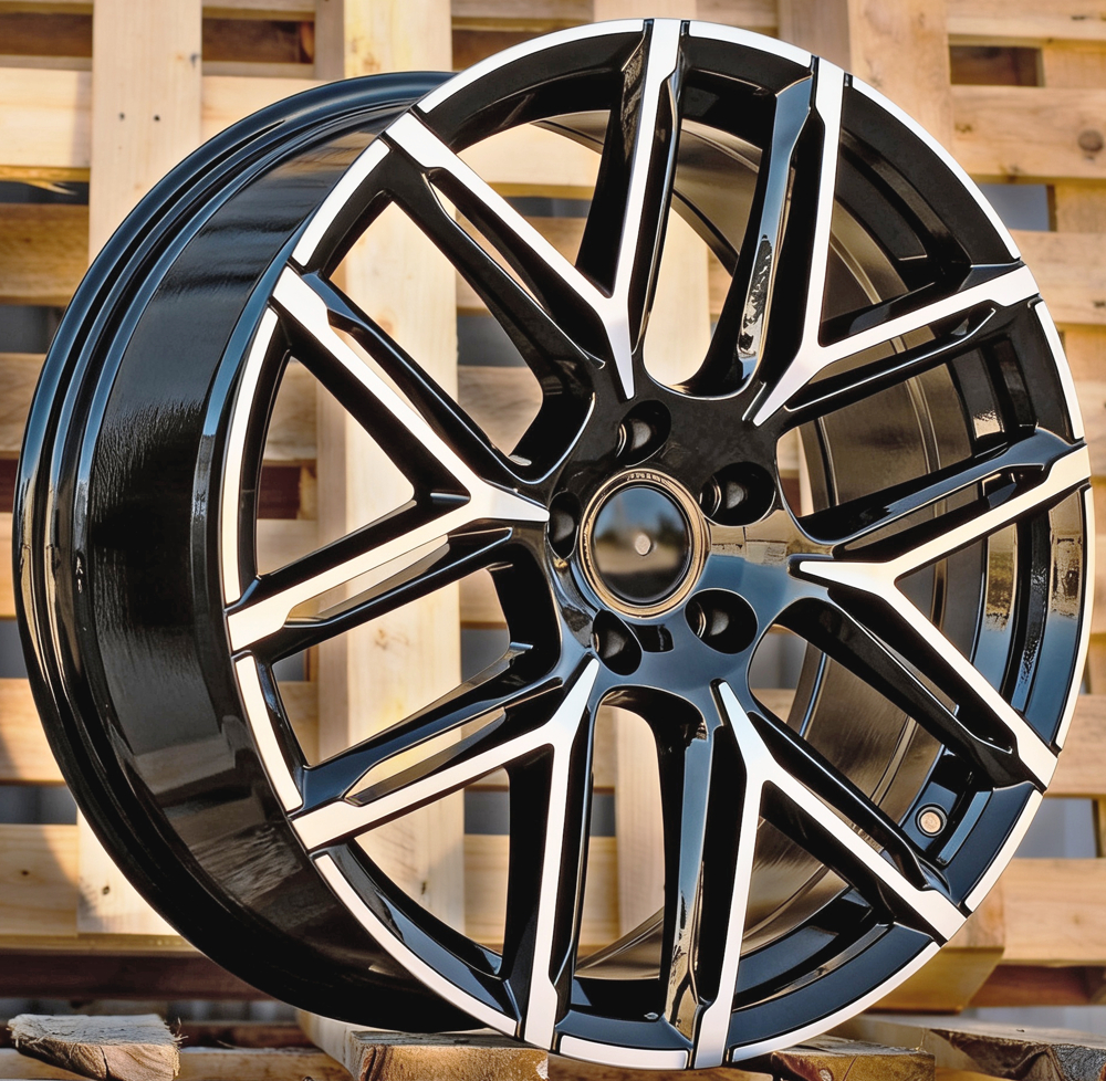 Diski R18 5x112 J8 ET42 RACINGLINE HF736 AUDI Black Polished (Hybrid Forged)