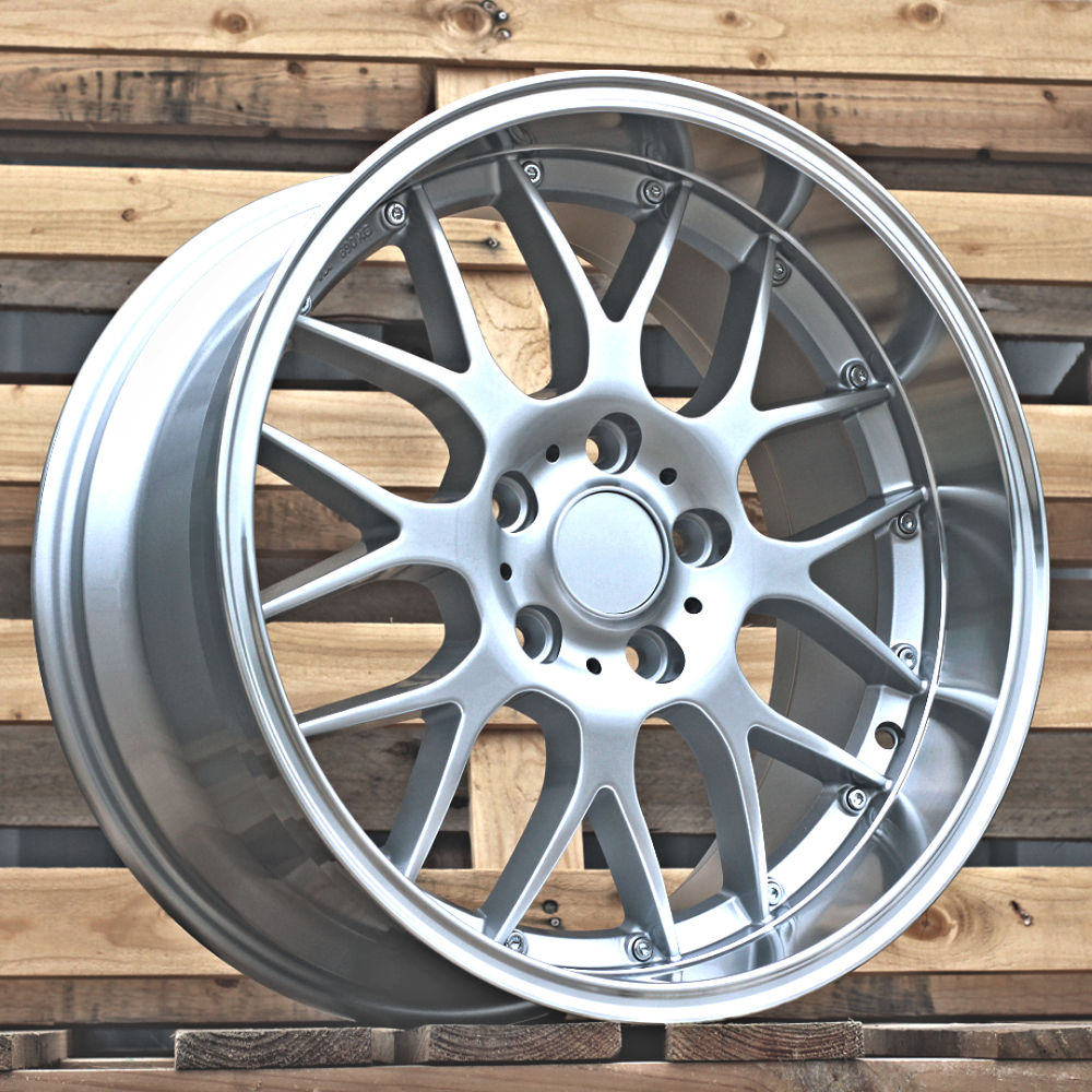 Diski R18 5x120 J9 ET38 RACINGLINE BY773 BMW Silver +Polished Lip (Rear+Front)