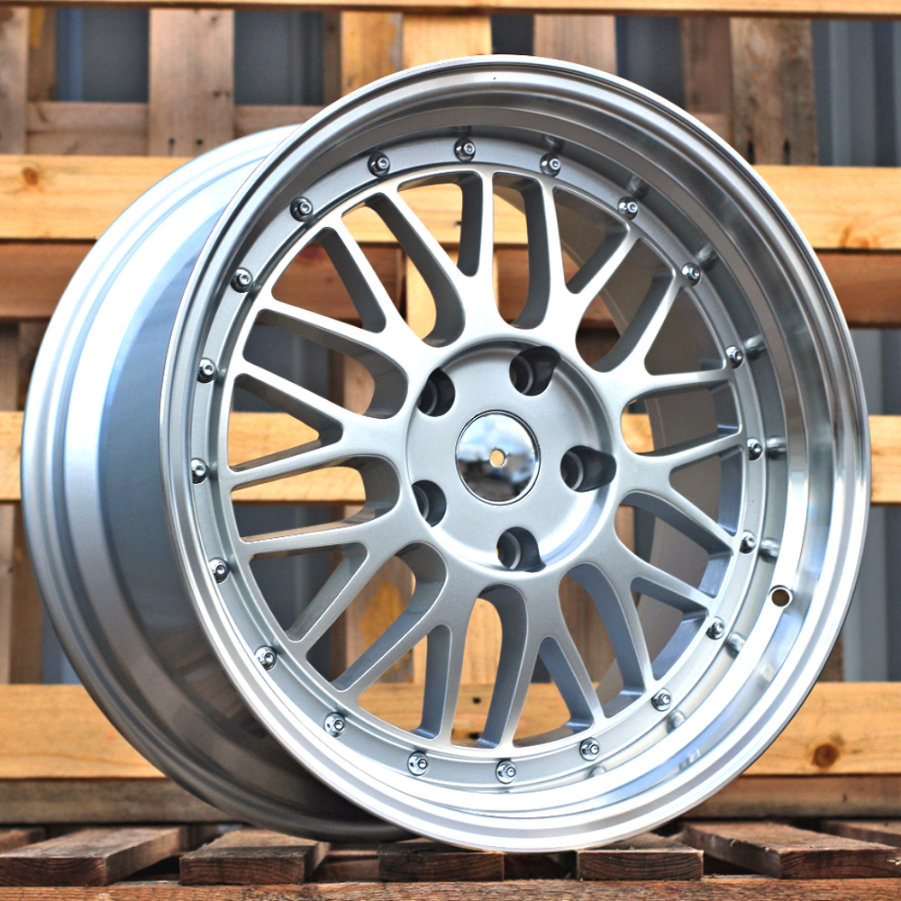 Diski R18 5x112 J8 ET35 RACINGLINE A1025 Silver Polished (Rear+Front)