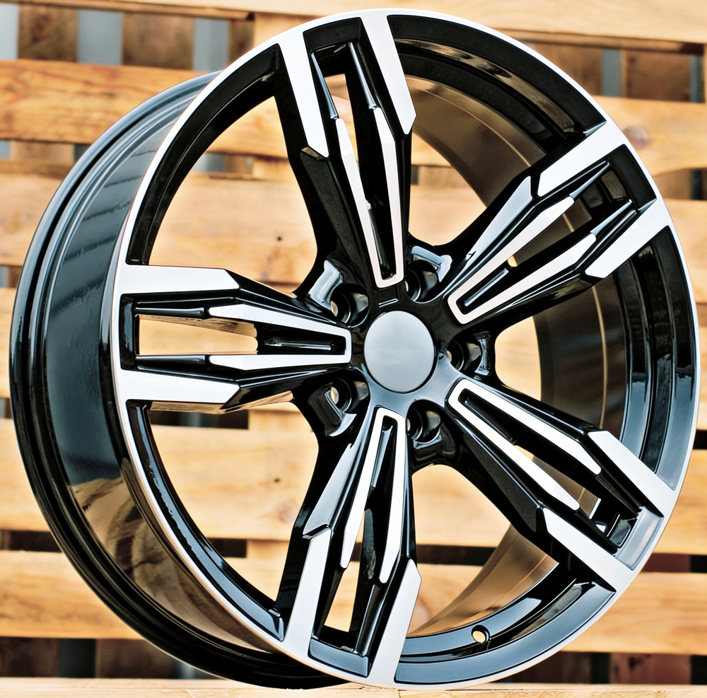 Diski R17 5x120 J8 ET34 RACINGLINE BY983 BMW Black Polished