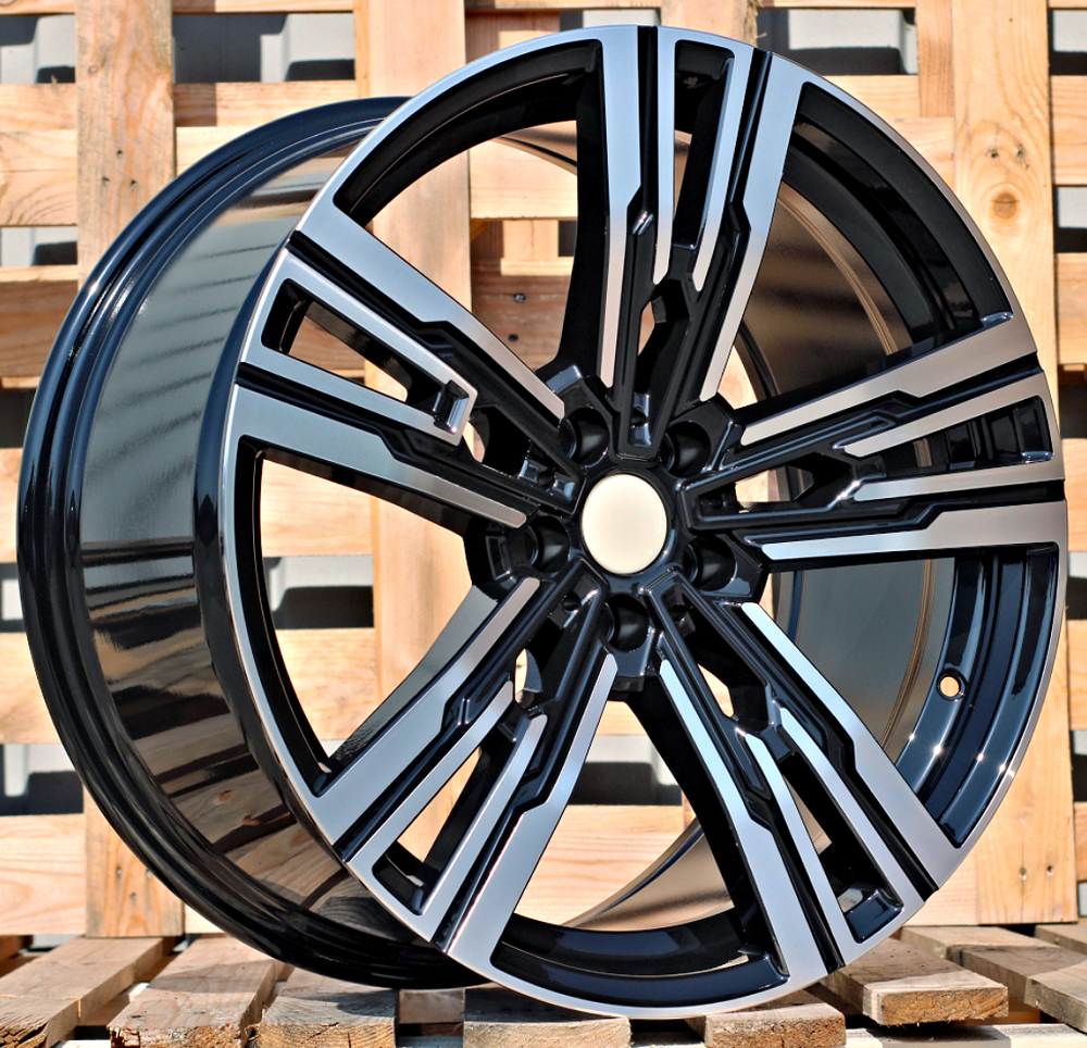 Diski R19 5x112 J9.5 ET39 RACINGLINE B1831 BMW Black Polished (Rear+Front)