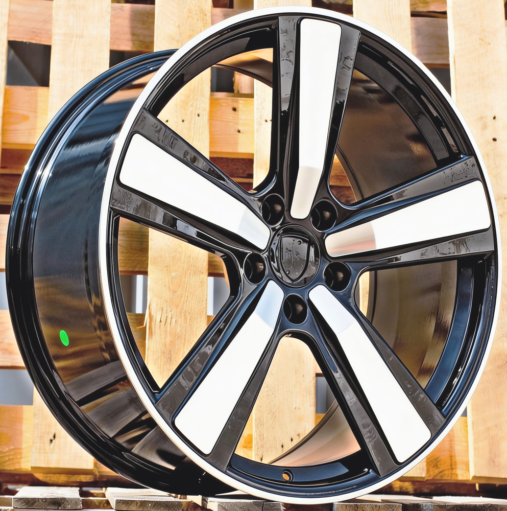 Diski R22 5x130 J11.5 ET61 RACINGLINE FC021 PORCHE Black Polished (Rear+Front)