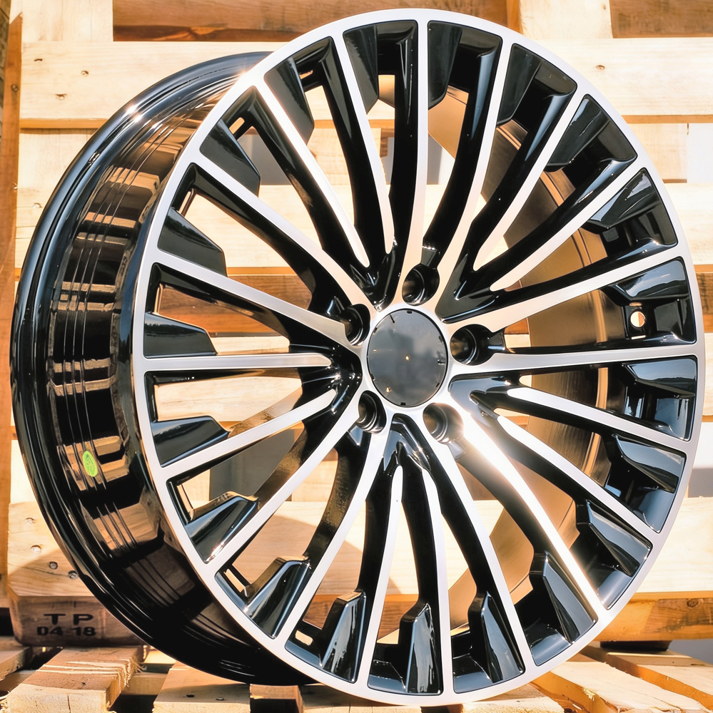 Diski R18 5x112 J8 ET32.5 RACINGLINE FBX132 MERCEDES Black Polished (Hybrid Forged)